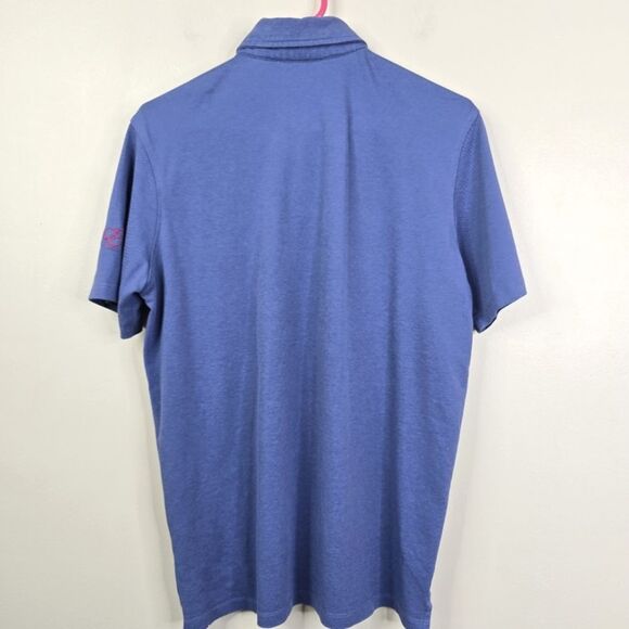 Greyson Short Sleeve Casual Minimalistic Cotton Blend Polo Shirt Small - Picture 2 of 7